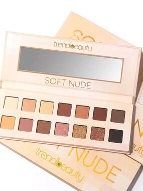 TrendBeauty Soft Nude Eyeshadow Palette - Neutral & Warm Shades